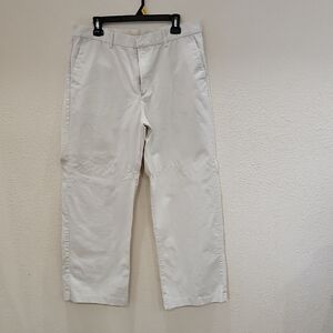Levi's Cream Baggy Trousers Cotton